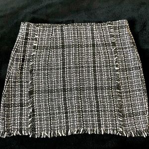 Black and White mini skirt
